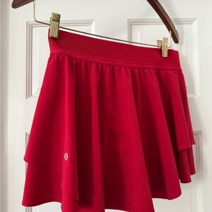 Lululemon Athletica Red Skater Skirt